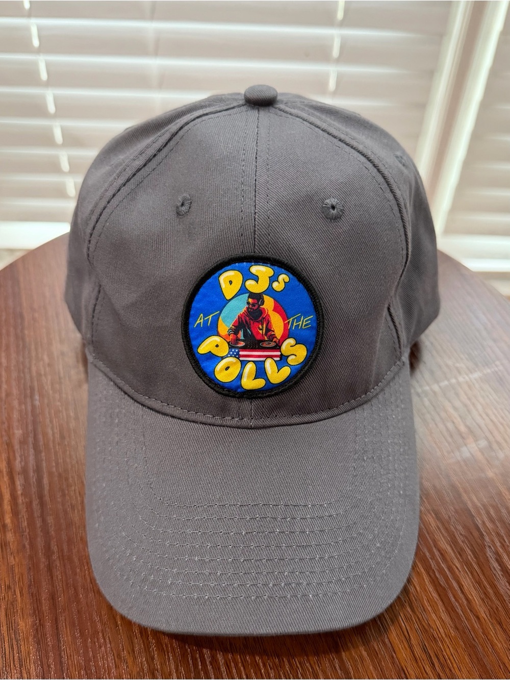 DJ's At The Polls Men’s Gray Baseball Cap